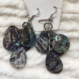 Dangling shell earrings